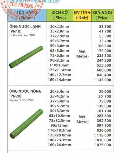 Giá ống PPR Dismy